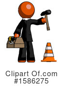 Orange Design Mascot Clipart #1586275 by Leo Blanchette