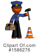 Orange Design Mascot Clipart #1586276 by Leo Blanchette