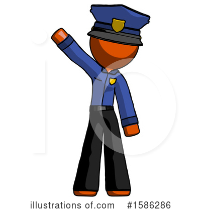 Royalty-Free (RF) Orange Design Mascot Clipart Illustration by Leo Blanchette - Stock Sample #1586286
