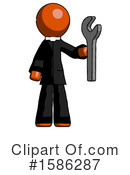 Orange Design Mascot Clipart #1586287 by Leo Blanchette