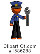 Orange Design Mascot Clipart #1586288 by Leo Blanchette