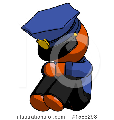 Royalty-Free (RF) Orange Design Mascot Clipart Illustration by Leo Blanchette - Stock Sample #1586298