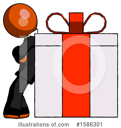 Royalty-Free (RF) Orange Design Mascot Clipart Illustration by Leo Blanchette - Stock Sample #1586301
