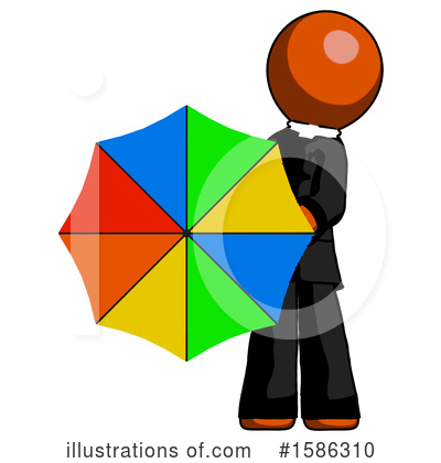 Royalty-Free (RF) Orange Design Mascot Clipart Illustration by Leo Blanchette - Stock Sample #1586310