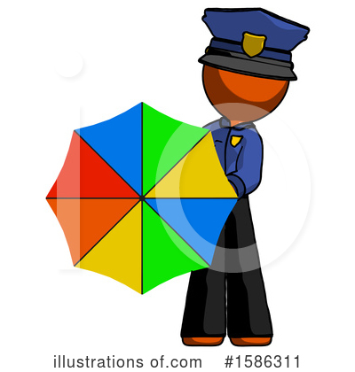 Royalty-Free (RF) Orange Design Mascot Clipart Illustration by Leo Blanchette - Stock Sample #1586311