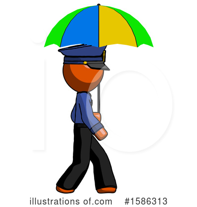 Royalty-Free (RF) Orange Design Mascot Clipart Illustration by Leo Blanchette - Stock Sample #1586313
