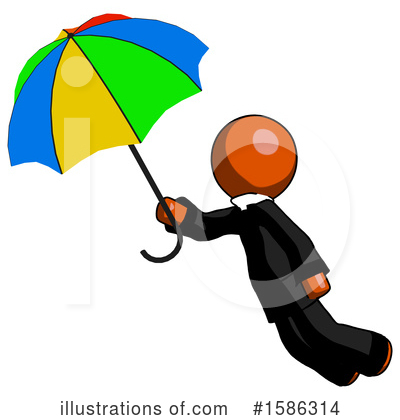 Royalty-Free (RF) Orange Design Mascot Clipart Illustration by Leo Blanchette - Stock Sample #1586314