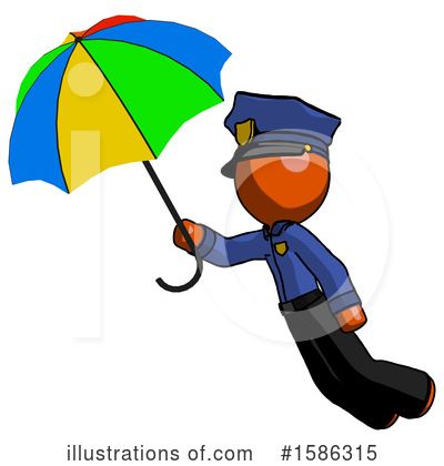 Royalty-Free (RF) Orange Design Mascot Clipart Illustration by Leo Blanchette - Stock Sample #1586315