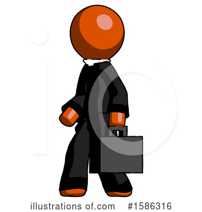 Royalty-Free (RF) Orange Design Mascot Clipart Illustration by Leo Blanchette - Stock Sample #1586316