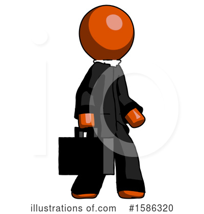 Royalty-Free (RF) Orange Design Mascot Clipart Illustration by Leo Blanchette - Stock Sample #1586320
