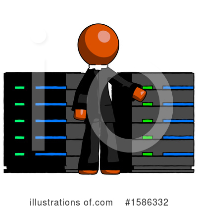 Royalty-Free (RF) Orange Design Mascot Clipart Illustration by Leo Blanchette - Stock Sample #1586332