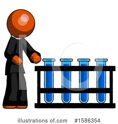 Royalty-Free (RF) Orange Design Mascot Clipart Illustration by Leo Blanchette - Stock Sample #1586354