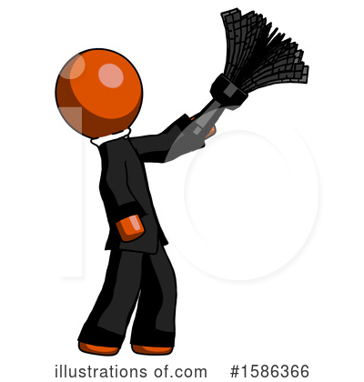 Royalty-Free (RF) Orange Design Mascot Clipart Illustration by Leo Blanchette - Stock Sample #1586366