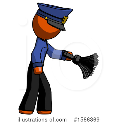 Royalty-Free (RF) Orange Design Mascot Clipart Illustration by Leo Blanchette - Stock Sample #1586369