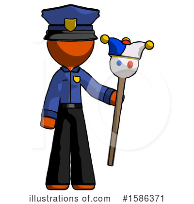Royalty-Free (RF) Orange Design Mascot Clipart Illustration by Leo Blanchette - Stock Sample #1586371