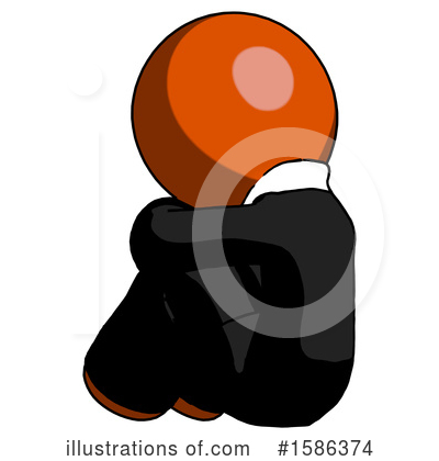 Royalty-Free (RF) Orange Design Mascot Clipart Illustration by Leo Blanchette - Stock Sample #1586374