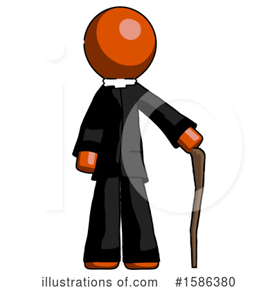 Royalty-Free (RF) Orange Design Mascot Clipart Illustration by Leo Blanchette - Stock Sample #1586380
