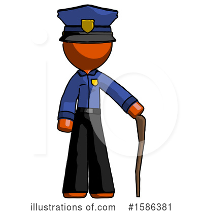 Royalty-Free (RF) Orange Design Mascot Clipart Illustration by Leo Blanchette - Stock Sample #1586381