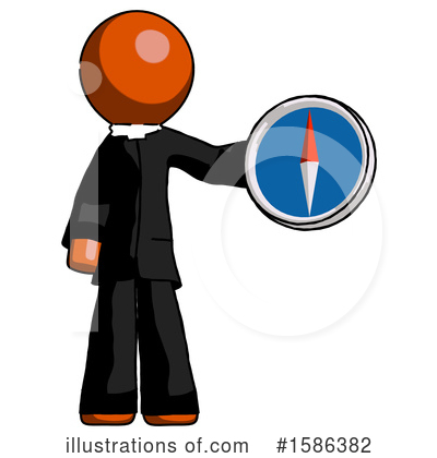 Royalty-Free (RF) Orange Design Mascot Clipart Illustration by Leo Blanchette - Stock Sample #1586382