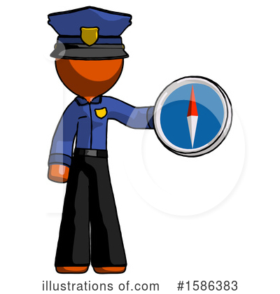 Royalty-Free (RF) Orange Design Mascot Clipart Illustration by Leo Blanchette - Stock Sample #1586383