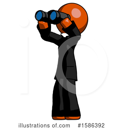 Royalty-Free (RF) Orange Design Mascot Clipart Illustration by Leo Blanchette - Stock Sample #1586392