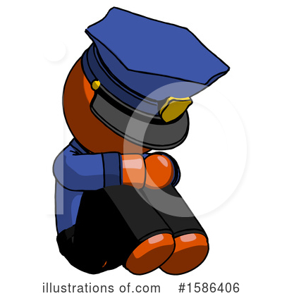Royalty-Free (RF) Orange Design Mascot Clipart Illustration by Leo Blanchette - Stock Sample #1586406