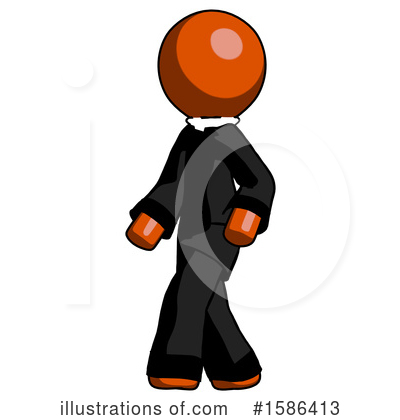Royalty-Free (RF) Orange Design Mascot Clipart Illustration by Leo Blanchette - Stock Sample #1586413