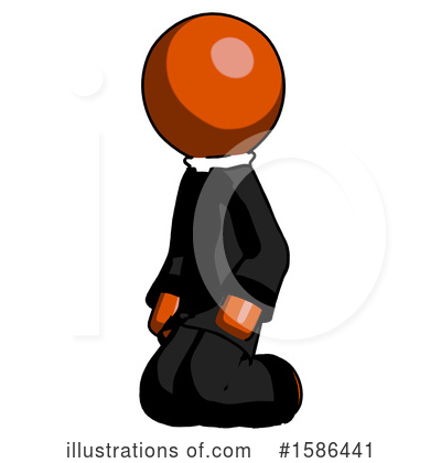 Royalty-Free (RF) Orange Design Mascot Clipart Illustration by Leo Blanchette - Stock Sample #1586441