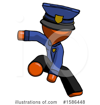 Royalty-Free (RF) Orange Design Mascot Clipart Illustration by Leo Blanchette - Stock Sample #1586448
