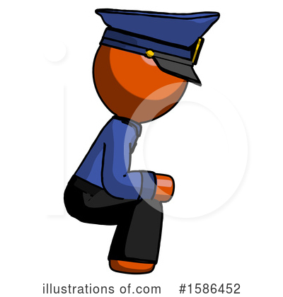 Royalty-Free (RF) Orange Design Mascot Clipart Illustration by Leo Blanchette - Stock Sample #1586452