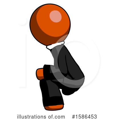 Royalty-Free (RF) Orange Design Mascot Clipart Illustration by Leo Blanchette - Stock Sample #1586453
