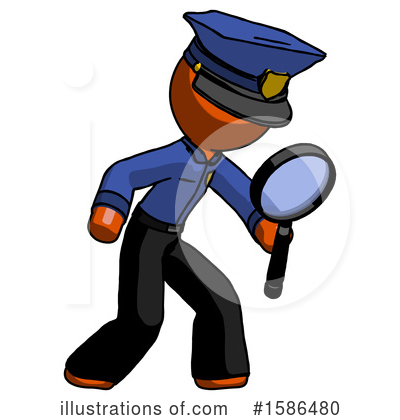 Royalty-Free (RF) Orange Design Mascot Clipart Illustration by Leo Blanchette - Stock Sample #1586480