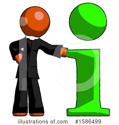 Royalty-Free (RF) Orange Design Mascot Clipart Illustration by Leo Blanchette - Stock Sample #1586499