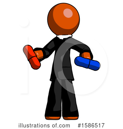 Royalty-Free (RF) Orange Design Mascot Clipart Illustration by Leo Blanchette - Stock Sample #1586517