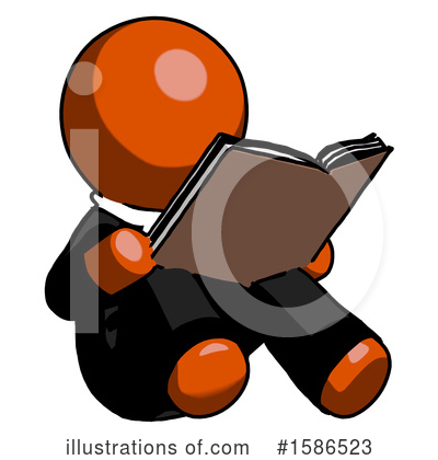 Royalty-Free (RF) Orange Design Mascot Clipart Illustration by Leo Blanchette - Stock Sample #1586523