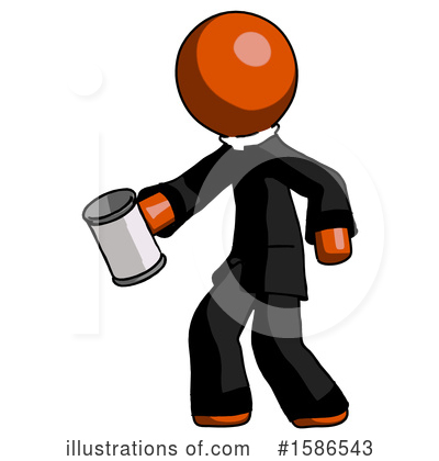 Royalty-Free (RF) Orange Design Mascot Clipart Illustration by Leo Blanchette - Stock Sample #1586543