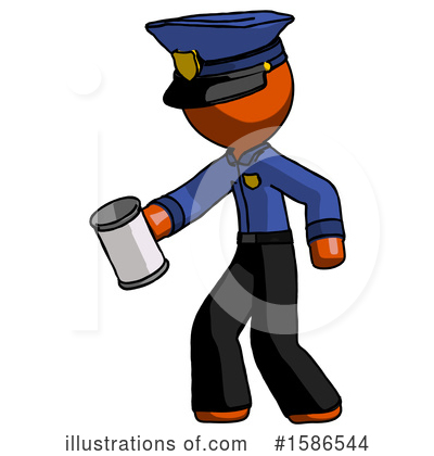 Royalty-Free (RF) Orange Design Mascot Clipart Illustration by Leo Blanchette - Stock Sample #1586544