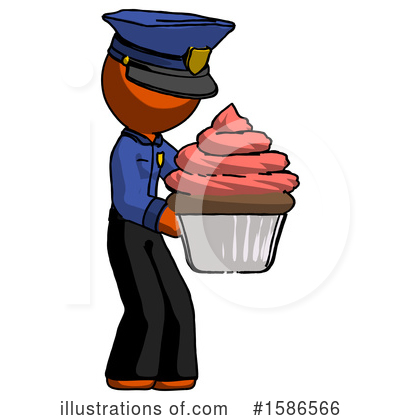 Royalty-Free (RF) Orange Design Mascot Clipart Illustration by Leo Blanchette - Stock Sample #1586566