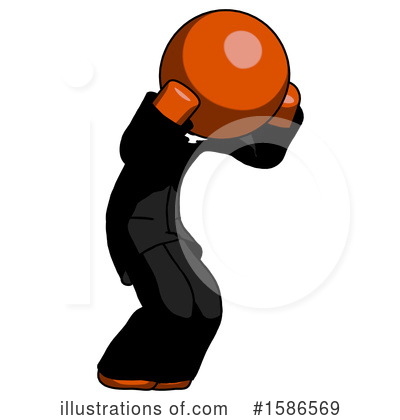 Royalty-Free (RF) Orange Design Mascot Clipart Illustration by Leo Blanchette - Stock Sample #1586569