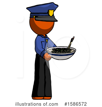 Royalty-Free (RF) Orange Design Mascot Clipart Illustration by Leo Blanchette - Stock Sample #1586572
