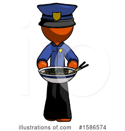 Royalty-Free (RF) Orange Design Mascot Clipart Illustration by Leo Blanchette - Stock Sample #1586574