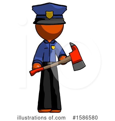 Royalty-Free (RF) Orange Design Mascot Clipart Illustration by Leo Blanchette - Stock Sample #1586580