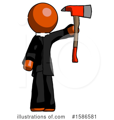 Royalty-Free (RF) Orange Design Mascot Clipart Illustration by Leo Blanchette - Stock Sample #1586581
