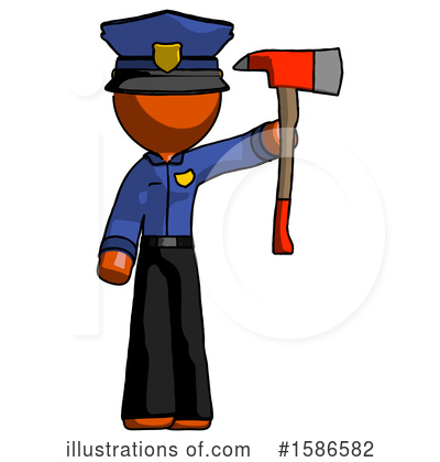 Royalty-Free (RF) Orange Design Mascot Clipart Illustration by Leo Blanchette - Stock Sample #1586582