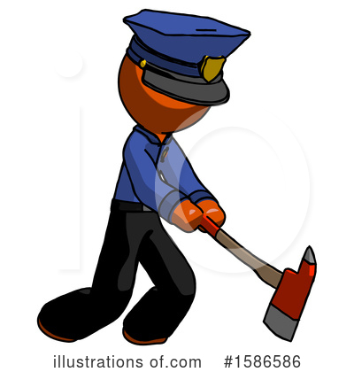 Royalty-Free (RF) Orange Design Mascot Clipart Illustration by Leo Blanchette - Stock Sample #1586586