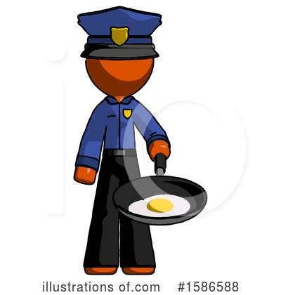 Royalty-Free (RF) Orange Design Mascot Clipart Illustration by Leo Blanchette - Stock Sample #1586588