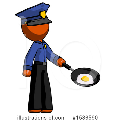 Royalty-Free (RF) Orange Design Mascot Clipart Illustration by Leo Blanchette - Stock Sample #1586590