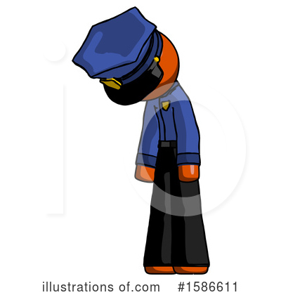 Royalty-Free (RF) Orange Design Mascot Clipart Illustration by Leo Blanchette - Stock Sample #1586611