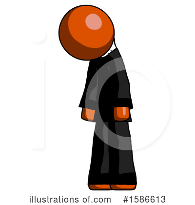 Royalty-Free (RF) Orange Design Mascot Clipart Illustration by Leo Blanchette - Stock Sample #1586613