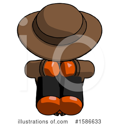 Royalty-Free (RF) Orange Design Mascot Clipart Illustration by Leo Blanchette - Stock Sample #1586633
